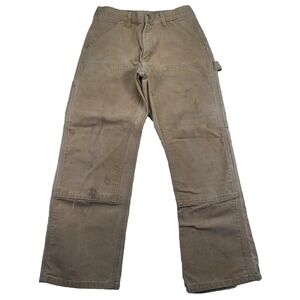 Carhartt Men's Double Knee Canvas Pants Brown Vintage 90's 62W 31x30
